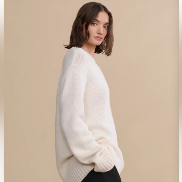 NWOT - Jenni Kayne Cashmere Amelia Crewneck Sweater - Picture 2 of 7